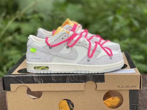 Pure original version_ Off-White X Futura X Nike Dunk Low Alliance_ number DJ0950 117. Full code shipment 36--46-200490f3